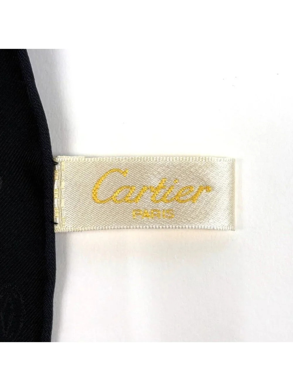 Cartier Scarf Animal Print Must Line Silk Black Multicolor